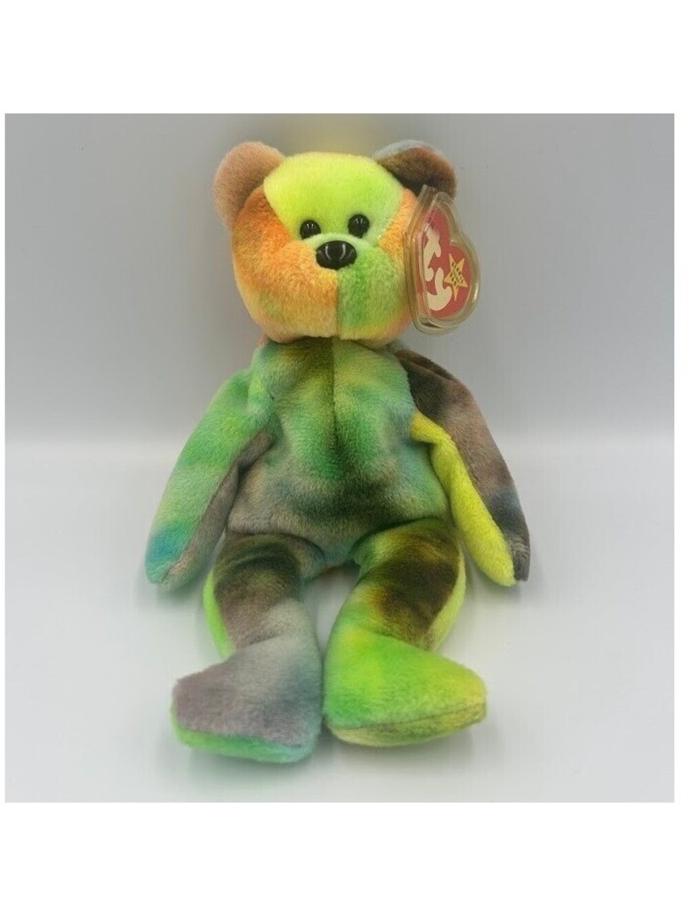 Jerry Garcia Bear Vintage 1993 Tie Dye Ty Beanie Baby